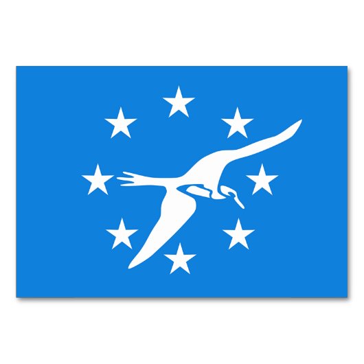 コーパスクリスティ国旗と愛国的なテーブルカード テーブルナンバー (正面)