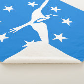 コーパスクリスティ国旗を持つシェルパ毛布 シェルパブランケット (3/4)