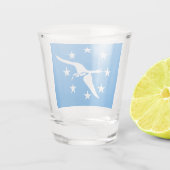 コーパスクリスティ国旗を持つ愛国的なショットグラス ショットグラス (裏面)