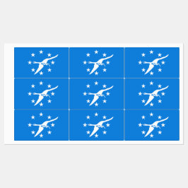 コーパスクリスティ国旗を持つ愛国的なラベル ラベル