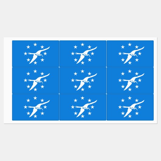 コーパスクリスティ国旗を持つ愛国的なラベル ラベル (シート)