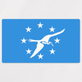 コーパスクリスティ国旗を持つ愛国的なラベル ラベル (デザイン2)