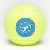 コーパスクリスティ国旗を掲げた愛国的なテニスボール テニスボール (裏面)