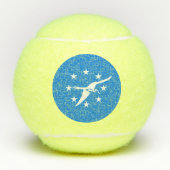 コーパスクリスティ国旗を掲げた愛国的なテニスボール テニスボール (正面)