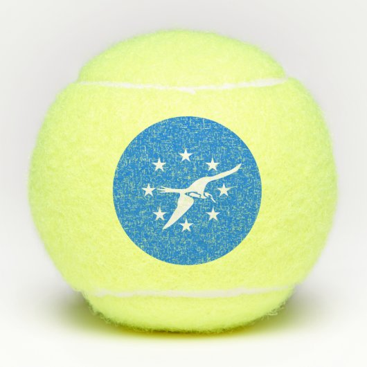 コーパスクリスティ国旗を掲げた愛国的なテニスボール テニスボール (正面)