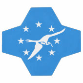 コーパスクリスティ国旗を掲げた愛国的サッカーボール サッカーボール (フラット)