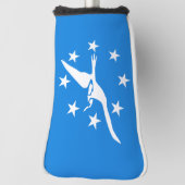 コーパスクリスティ国旗、テキサス州 ゴルフヘッドカバー (回転90)