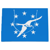 コーパスクリスティ国旗、テキサス州 ラージペーパーバッグ (正面)