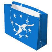 コーパスクリスティ国旗、テキサス州 ラージペーパーバッグ (裏面アングル)