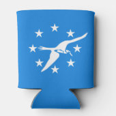 コーパスクリスティ国旗、テキサス州 缶クーラー (裏面)