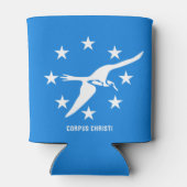 コーパスクリスティ国旗、テキサス州 缶クーラー (裏面)