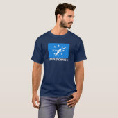 コーパスクリスティ国旗、テキサス州 Tシャツ (正面フル)