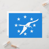 コーパスクリスティ市国旗(テキサス州) カード (正面/裏面インサイチュ)