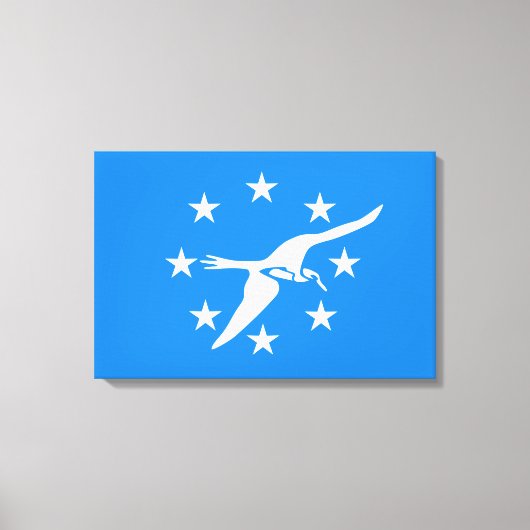 コーパスクリスティ市国旗(テキサス州) キャンバスプリント (正面)