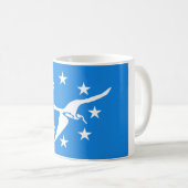 コーパスクリスティ市国旗(テキサス州) コーヒーマグカップ (正面右)