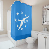コーパスクリスティ市国旗(テキサス州) シャワーカーテン (インサイチュ)