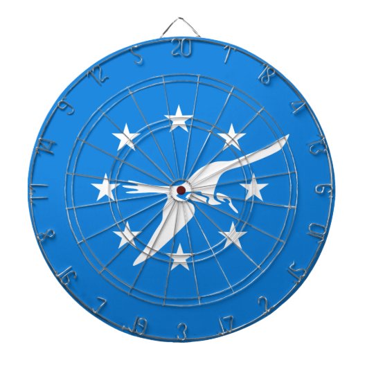 コーパスクリスティ市国旗(テキサス州) ダーツボード (正面)