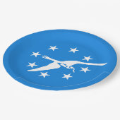 コーパスクリスティ市国旗(テキサス州) ペーパープレート (アングル)