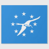 コーパスクリスティ市国旗(テキサス州) ラッピングペーパー (フラット)