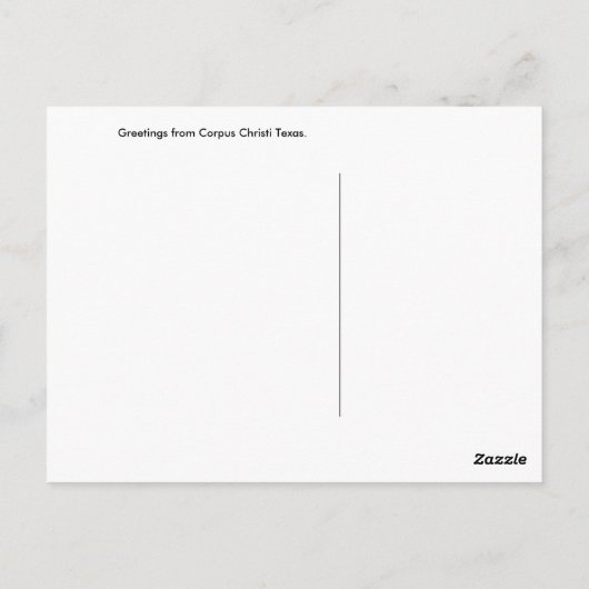 コーパスクリスティ航海のグラフ葉書 ポストカード (裏面)