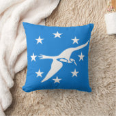 コーパスクリスティ、テキサス州、旗用アメリカのMoJo枕 クッション (ブランケット)