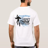 コーパス・クリスティの無神論者(珍しいサイズの齧歯動物) Tシャツ (裏面)