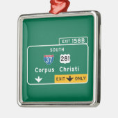 コーパス・クリスティ、TX メタルオーナメント (左)