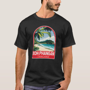 コーパンガンタイランドトラベルアートエンブレム Tシャツ