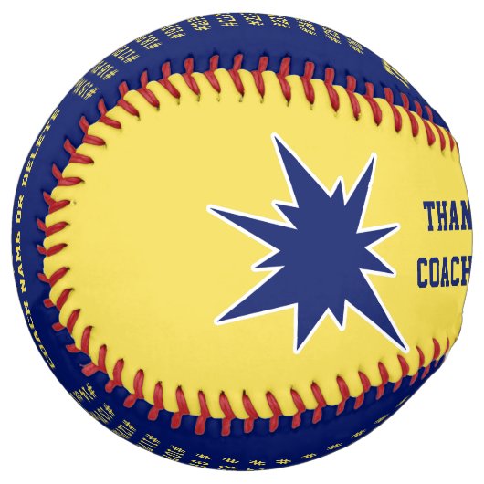 コーパーソナライズされたチや選手にソフトボールの贈り物 ソフトボール (正面左)
