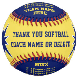 コーパーソナライズされたチや選手にソフトボールの贈り物 ソフトボール