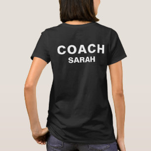 コーパーソナライズされたチブラックはっきりした文字 Tシャツ