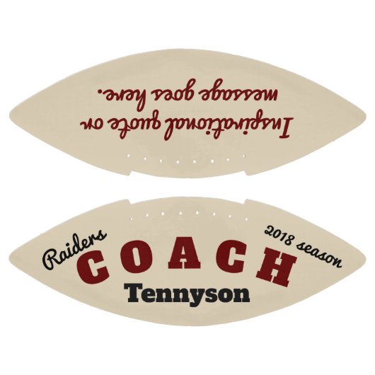 コーパーソナライズされたチ用フットボール – 感謝していお贈り物 アメリカンフットボール (パネル)