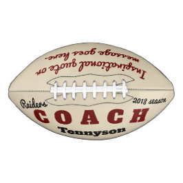 コーパーソナライズされたチ用フットボール – 感謝していお贈り物 アメリカンフットボール