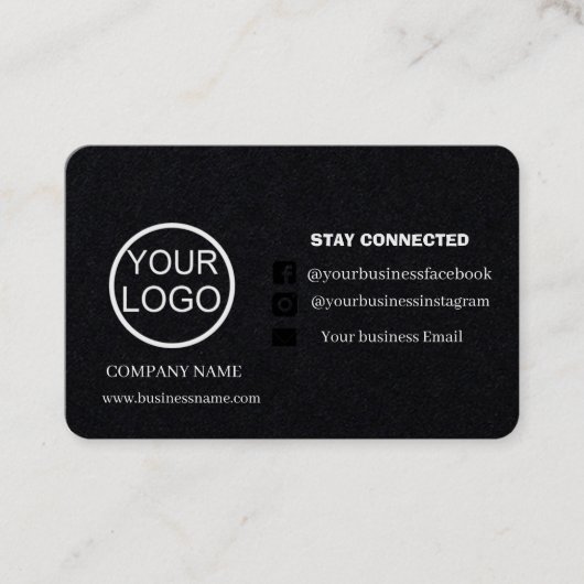 コーパーソナライズされたド付き注文サンキューカード 名刺 (正面)