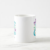 コーヒおもしろいーあくびをする コーヒーマグカップ (中央)