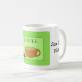 コーヒおもしろいーことわざサイズが重要 コーヒーマグカップ (正面右)