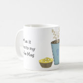 コーヒおもしろいーことわざサイズが重要 コーヒーマグカップ (正面左)