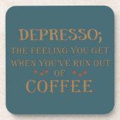 コーヒおもしろいーことわざ コースター (正面)