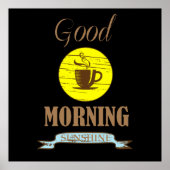 コーヒおもしろいーことわざ ポスター (正面)