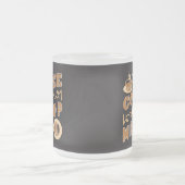 コーヒおもしろいーでウンチ フロストグラスマグカップ (中央)