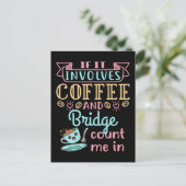 コーヒおもしろいーとブリッジがもし含まれる ポストカード (スタンド正面)