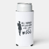 コーヒおもしろいーと愛犬家のセルツァークーラーボックス スリム缶クーラー (Seltzer正面)