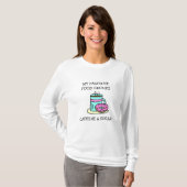 コーヒおもしろいーのユーモア Tシャツ (正面フル)