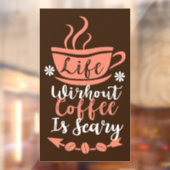 コーヒおもしろいーのワードアート ウィンドウサイン (シート2)