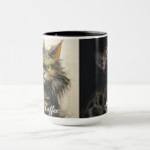 コーヒおもしろいーの前後に切る マグカップ (中央)