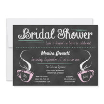 コーヒおもしろいーの黒板ブライダルシャワー