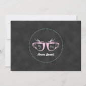 コーヒおもしろいーの黒板ブライダルシャワー 招待状 (裏面)