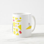 コーヒおもしろいーまたはティーマグカップの漫画 コーヒーマグカップ (正面右)