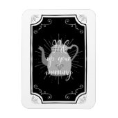 コーヒおもしろいーアンティークキッチンサイン マグネット (縦)