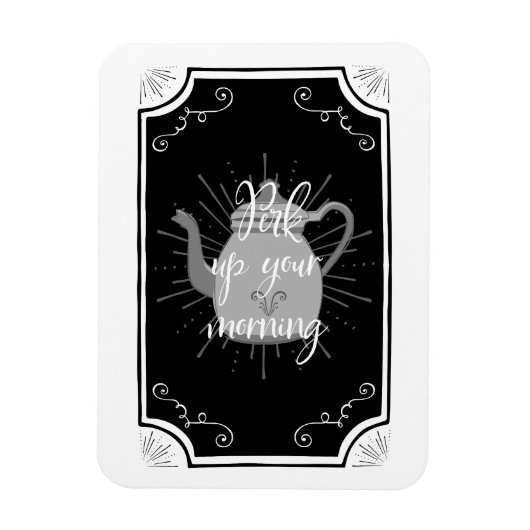 コーヒおもしろいーアンティークキッチンサイン マグネット (縦)